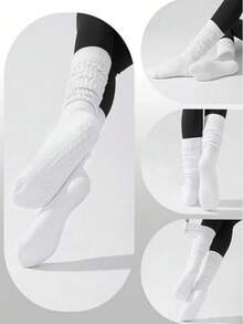 3 双女士彩色非瑜伽袜，适合普拉提、瑜伽、芭蕾、运动和家居使用，是情人节、圣诞节的理想礼物，柔软舒适的防滑袜，适合所有季节、秋冬