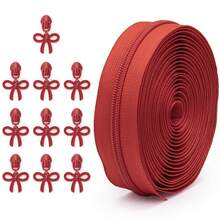 1 套 - 177.16 英寸拉链，带 10 个蝴蝶拉链头，多色拉链，带配套蝴蝶拉链头，适用于服装、箱包、手工 DIY、缝纫替换 - 套裝 - 查看 8