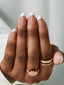 150Pcs Short Square French Gel Nails, Light Pink Deep French Tip Press On Nails, Soft Gel Acrylic Nail Extensions, Manicure Kit Women & Girls - Nhiều màu 4 - Xem 4