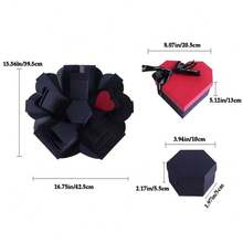 DIY Photo Explosion Box Gift Set, Romantic Surprise Box, No Batteries Required, Paper Material, Surprise Love Memory Photo Album Box, Suitable For Anniversary, Birthday, Valentine's Day, Wedding - Unbound Paper Handmade Kit, Couples Only, Girlfriend Gift, Boyfriend Gift, Valentine's Day Gift, New Year Gift Valentine Day - Multicolor - View 14