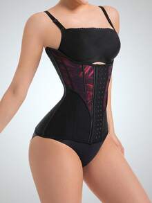 1件装女士健身塑身腰带（赠送1个延长扣），腰臀塑形压缩带，产后瘦身束腰带，简约设计，透气网眼面料