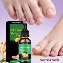 Nail Care Oil With Ginger, Nail Care Solution Hands & Feet - Moisturizing Dry, Weak & Brittle Nails - Daily Use To Strengthen & Hydrate Nails With Long-Lasting Shine, Gentle Formula Clean & Healthy Nails 1. 01oz Per Piece
