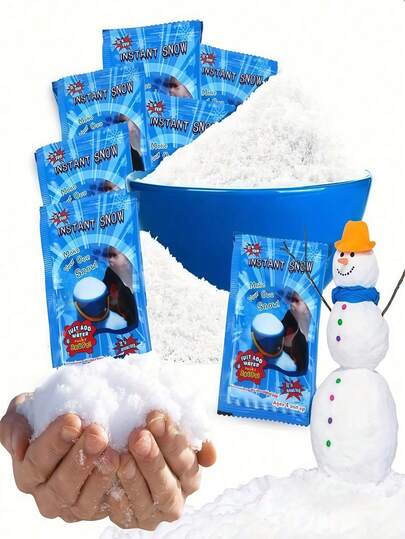 DIY Artificial Snow Powder, Christmas Fake Snow For Window Display, Prop Decoration, Polyacrylic Sodium Simulated Snow