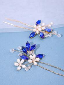 2 buc cleme de păr elegante cu perle pentru femei, accesorii de păr cu cristale pentru rochie violet romantică, decorațiuni de păr pentru mireasă fuchsia pasională