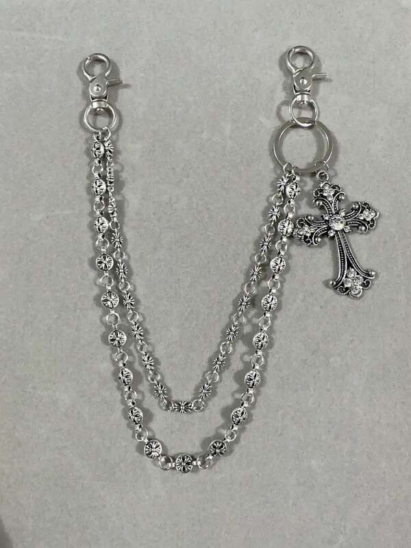 Hosenkette, Geldbörsenhalter, Retro Kette, Doppellagige Kette, Hip Hop Punk, Jeans Hosenkette, Taschenkette, Herren Schlüsselkette