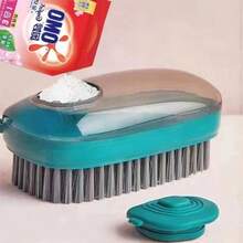 1pc Automatic Liquid Refill Soft Bristle Shoe Brush, Multifunctional Plastic Shoe Cleaner Brush For Home Use - Multicolor - View 16