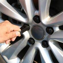 2Set (21pcs/Set) 17mm Black Gloss Alloy Wheel Nut Bolt Covers Caps Universal Set For Any Car - Black - View 9