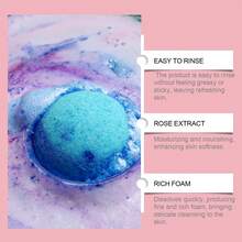 Christmas Bubble Bath Ball - Mild Cleaning And Moisturizing Body Foam, Remove The Stains On The Light Beige Surface, Lasting Flower Fragrance, Care For The Light Beige Skin All The Year Round, Perfect Gift Choice: Mother's Day/Christmas Or Travel - Multicolor - View 5