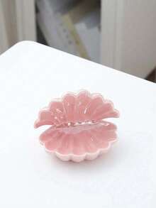 1pc Shell Jewelry Tray, Artistic Decorative Style, Multipurpose Half-Round Key And Jewelry Holder For Entryway/Vanity, Home Decor, Thoughtful Gift For Mother/Friend - Wedding Gift, Jewelry Tray Sun Travel Cool