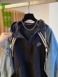 Plus Size Sweatshirts - 黑色 - 查看 3