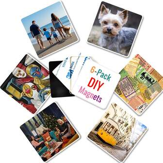 Elegant Magnetic Acrylic Refrigerator Stickers, Handmade Magnetic DIY Transparent Multi-Shape Refrigerator Stickers DIY Material Set