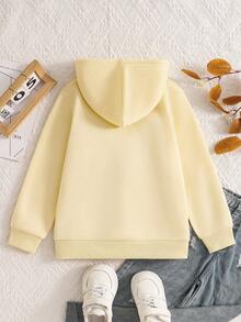 Young Boy Slogan & Tractor Print Sweatshirt - Yellow - View 2