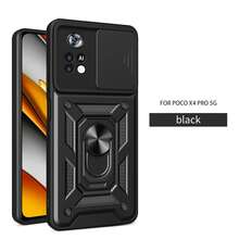 Suitable For Xiaomi POCO X7 PRO 5G/Redmi A1/A2/Redmi 14C/Poco X4 Pro 5G Phone Case With Sliding Camera Lens And Stand - Black - View 11
