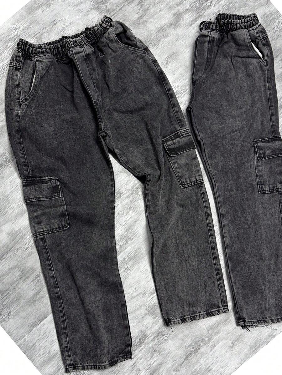 Men's Wide-Leg Jeans Balloon Pants