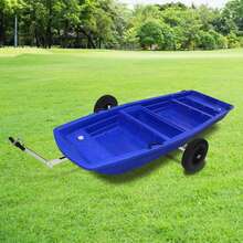 Launching Trolley Boat Cart Hand Trailer Foldable Aluminum Alloy Ø 370 Mm - Silver and Black - View 2