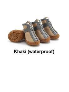 4双防水透气狗狗鞋 | 防滑、保暖、耐用 | 适合小型、中型和大型犬 | 雨天和户外活动必备 - 保护爪子，圣诞节/生日礼物佳选