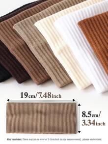 7 piezas Diademas de mujer de unicolor y a rayas, versátiles para maquillaje, deportes, uso casual, otoño, accesorios para el cabello, accesorios para el cabello para mujeres, viajes, accesorios, accesorios para mujeres, accesorios para el cabello, herramientas para el cabello, cosas para el cabello, cosas, accesorios de belleza, regalos, viajes, regalos para mujeres, cosas para el cabello, rellenos de calcetines