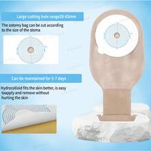 30* Bolsa Drenaje Ostomia 15-76mm Recortable Bolsa de Colostomia