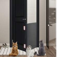 Retractable Pet Fence, Anti-Cat Escape Barrier, Pet Gate, Cat Door, Entry Barrier - Multicolor - View 6