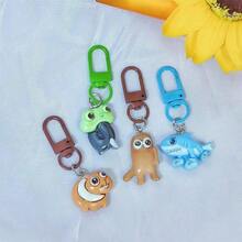 4pcs/5pcs/6pcs Italian Brainrot Shanhaijing Wooden Stick Figure Cute Keychain, Tung Tung Sahur 3D Abstract Car Pendant, Creative Backpack Decoration, Unisex Gift, Chinese Style Cultural Creative Small Item, Daily Personalized Accessory Christmas Bag Charms Car Teacher Friend Sister Gift Ideas