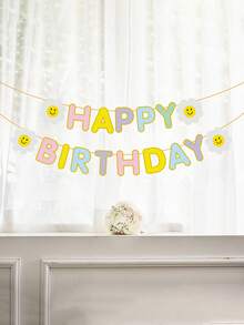 Sunflower, Daisy, Macaron Colorful Birthday Paper Flowers, Birthday Decorations, Daisy Garland - Multicolor - View 5