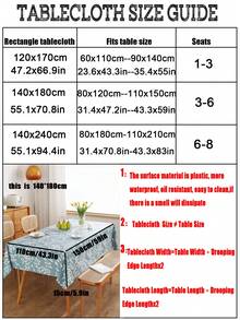 Wodoodporne i olejoodporne obrusy z PVC, plastikowe prostokątne obrusy z kołnierzem na spodzie, prosty i modny wzór z nadrukiem w niebieskie liście, odpowiednie do codziennego użytku, na kemping i do jadalni, do wnętrz i na zewnątrz, do dekoracji blatów, obrusy z kołnierzem na spodzie