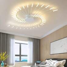Đèn trần LED âm trần 28/30/42 đầu, có thể điều chỉnh độ sáng bằng điều khiển từ xa, chụp đèn bằng acrylic màu đen mờ hoặc vàng, thích hợp cho phòng ngủ, phòng khách, phòng ăn, bao gồm phần cứng lắp đặt, tùy chọn chiếu sáng nhiều màu, chiếu sáng tùy chỉnh, đèn kim loại và acrylic thiết kế pháo hoa - Nhiều màu - Xem 10