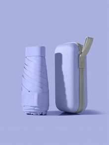 1pc Portable Mini Pocket Umbrella, Folding Umbrella For Rainy And Sunny Days, Mini Pocket Waterproof Portable Travel Umbrella, Parasol For Women With UV Protection, 2-In-1 Mini 60% Folding, Ultra-Light And Compact, Mini Travel Umbrella, Compact And Portable Umbrella For Sunny And Rainy Days, Sun Protection, 99% UV Protection, Suitable For Men And Women, Durable Structure, Sun And Rain Protection, A Must-Have For Back-To-School Season And Travel