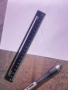 1 pezzo Riga in lega di alluminio spessa da 20 cm, con marcature chiare, durevole per uso scolastico e d'ufficio