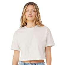 BELLA + CANVAS Womens/Ladies Jersey Crop TShirt (Vintage White) - White - View 4