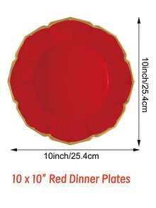 10 Stücke/30 Stücke/50 Stücke 23 cm Weihnachts-Mittagsteller - Pappteller für Geburtstage, Babypartys, Weihnachten, Hochzeiten und Bridal-Shower