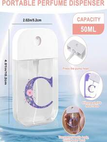 1 chai xịt khử trùng tay dưỡng ẩm, 26 chữ cái màu tím, chai xịt du lịch di động 50ml, giá đựng nước rửa tay bằng silicon có móc khóa, thiết kế quấn toàn bộ, có dây đeo, dễ sử dụng, chất liệu silicon mềm, di động khi đi du lịch, vật dụng cần thiết hàng ngày, du lịch, công việc hàng ngày, vật dụng cần thiết cho trường học, có móc khóa chữ cái màu tím để dễ dàng nhận biết (Sản phẩm này không chứa, vui lòng thêm nước sau khi nhận và mở) - Màu tím - Xem 3
