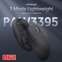 ATTACK SHARK X3 Wireless Gaming Mouse, 49g Ergonomic Computer Mouse, 3 Modes PAW3395 26K DPI Optical Sensor, 200-Hour Battery Life, Programmable Buttons, Suitable For PC/Laptop Gaming, Christmas Gift, Christmas Edition, Year-End Special (White/Black/Red/Purple) - Multicolor - View 10