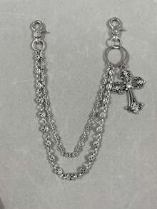 Cross Pants Chain, Wallet Chain, Retro Chain, Double Layer Chain, Hip Hop Punk, Denim Pants Chain, Pocket Chain, Men's Key Chain - Multicolor - View 5