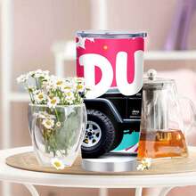 1pc 20 Oz Stainless Cup|The Quack Duck Journey|Available In Multiple Sizes For Different Needs|Tumbler|Enjoying Hot Cocoa On A Chilly Winter Walk|Hot And Cold|The Quack Duck Journey