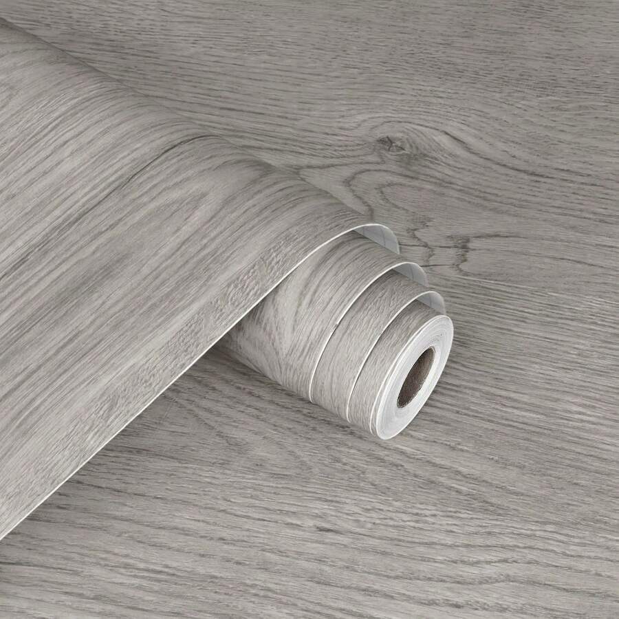 1 卷 1m/3m/5m 木纹 PVC 光面壁纸，自粘可移除防油壁纸，厨房装饰墙贴，橱柜，餐桌，工作台面装饰 15.74X397.4 英寸