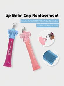 1/2 Paquetes Set de Llavero con Brillo de Labios Llavero con Tapa de Lápiz Labial Portátil, Set de Brillo de Labios, Set de Lápiz Labial, Set de Llavero de Lápiz Labial, Accesorios de Viaje, Set de Lápiz Labial Llavero, Accesorios Multifuncionales, Diseño Portátil de Tapa de Llavero de Lápiz Labial Fácil de Conectar a Llaves, Accesorios para Mujer - Multicolor - Ver 4