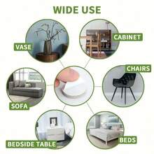 24 قطعة من وسادات الأثاث المصنوعة من الشعر الاصطناعي - واقيات غير انزلاقية لأرجل الكراسي لحماية أرضيات الخشب الصلب والأسطح المعدنية للأثاث والأرضيات - باللون البيج المحايد، متعددة الأحجام