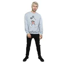 Disney Mens Walking Mickey Mouse Sweatshirt (Sports Grey) - Grey - View 1
