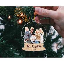 Custom Photo Ornament, Personalized Family Photo Christmas Ornament, Family Photo Ornament, Family Keepsake Gift, Family Christmas Decor
