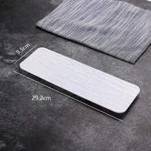 Japanese Sushi Plate, Creative Stone Texture Long Rectangular Plate, Plastic Serving Tray For Home Use, Snacks, Desserts, Salads