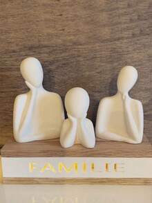 3 件装 DIY 人体脸颊支撑硅胶模具，适用于石膏、混凝土、蜡烛和北欧风格家居装饰