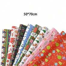 8/16 pièces Nouveau papier cadeau de Noël avec motifs de flocons de neige, Père Noël, renne. Nouveau papier cadeau pour le Nouvel An