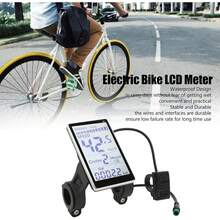 Yunir Pantalla de Panel de Visualización LED para Bicicleta Eléctrica, Medidor de Pantalla Impermeable 24V 36V 48V 60V 5 Pines M5 Ebike para Scooter E Universal, Bicicletas Eléctricas - 1 - Ver 2