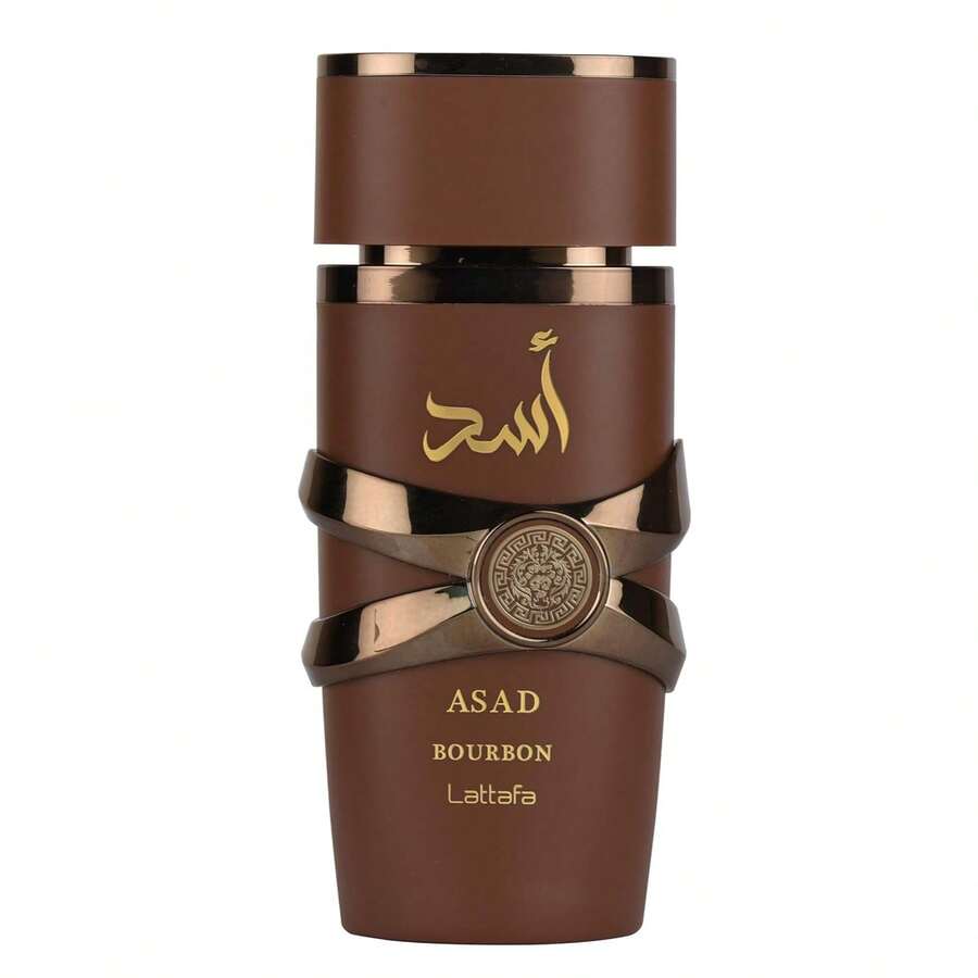 Asad Bourbon Eau De Parfum 3.4 Oz / 100ml – Lattafa Unisex Perfume, Amber Spicy Arabian Fragrance With Vanilla Bourbon, Long Lasting EDP - Amber Spicy Woody - 查看 1