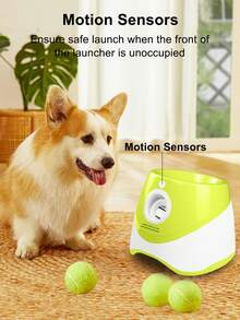 New Pet USB Rechargeable Long Lasting Smart Multi-Distance Ball Launcher, Outdoor Elastic Tennis Ball Throwing Device, Automatic Fetch Toy For Dogs