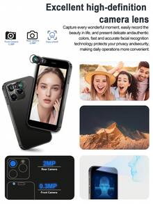 SERVO 15SE 迷你智能手机，Android 8.1 操作系统，2GB 运行内存，16GB 机身存储，30 万像素 + 200 万像素双摄像头，双卡双待，3.0 英寸屏幕，支持 3G WCDMA 网络，轻巧便携 - 金色 - 查看 11