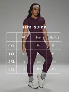 FWH Comfortable All-Day Set, Includes Waist Cincher Belt, Versatile Athleisure Essentials, Cozy Yet Stylish Loungewear Set, High-Waist Yoga Pants Set, Plus Size Activewear, Compression Leggings Set, Crew Neck T-Shirt And High-Waist Yoga Leggings (Plus Size Women), Stretchy Casual 2 Pieces Loungewear