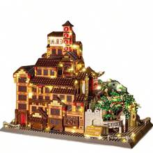 1360 mảnh ghép xây dựng phong cảnh nổi tiếng Huế, khối xây dựng kiến trúc du lịch sáng tạo, chất liệu ABS, gạch nhiều màu, thích hợp làm quà tặng kỷ niệm - đầy màu sắc - Xem 3