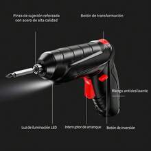 Portable Electric Drill Kit With Complete Accessories: Easy Repairs And Construction! - Black - View 9